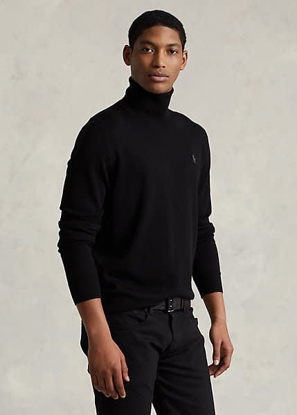 Polo Ralph Lauren Washable Merino Wool Turtleneck Sweater