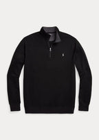 PRL Big & Tall Double-Knit Jersey 1/2 Zip Solid Pullover