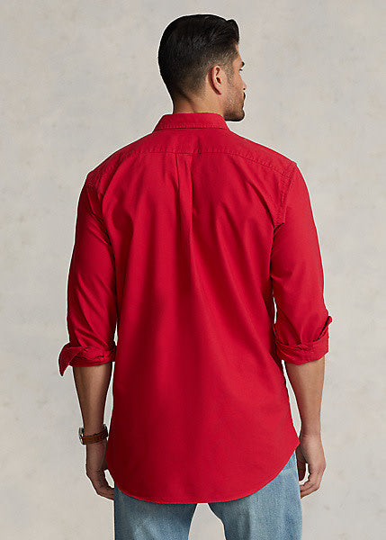 PRL Long-Sleeve Garment-Dyed Oxford Sport Shirt