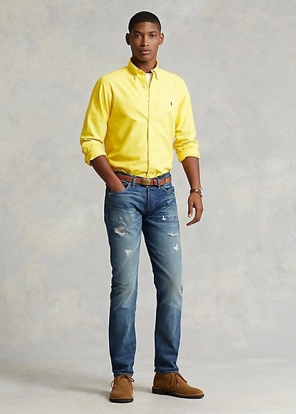 PRL Garment-Dyed Oxford Shirt