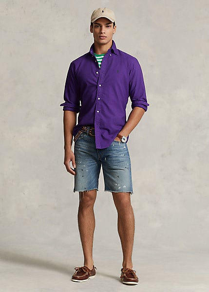 PRL Garment-Dyed Oxford Shirt