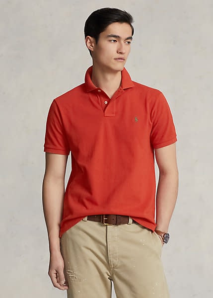 PRL Short-Sleeve Mesh Polo Solid Classic Fit