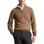 PRL Double Knit Jersey 1/2 Zip Stripe Pullover
