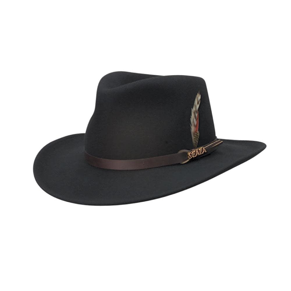 Scala Dakota Crushable Wool Felt Outback Hat