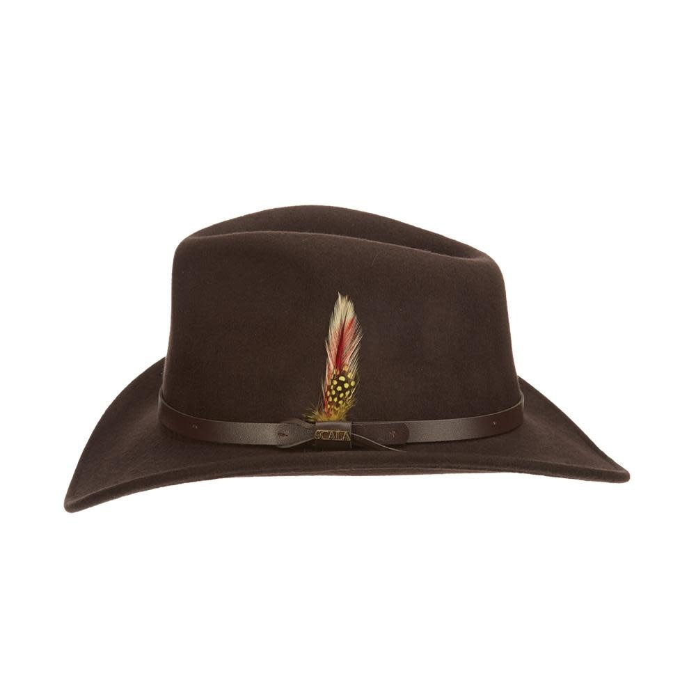 Scala Dakota Crushable Wool Felt Outback Hat
