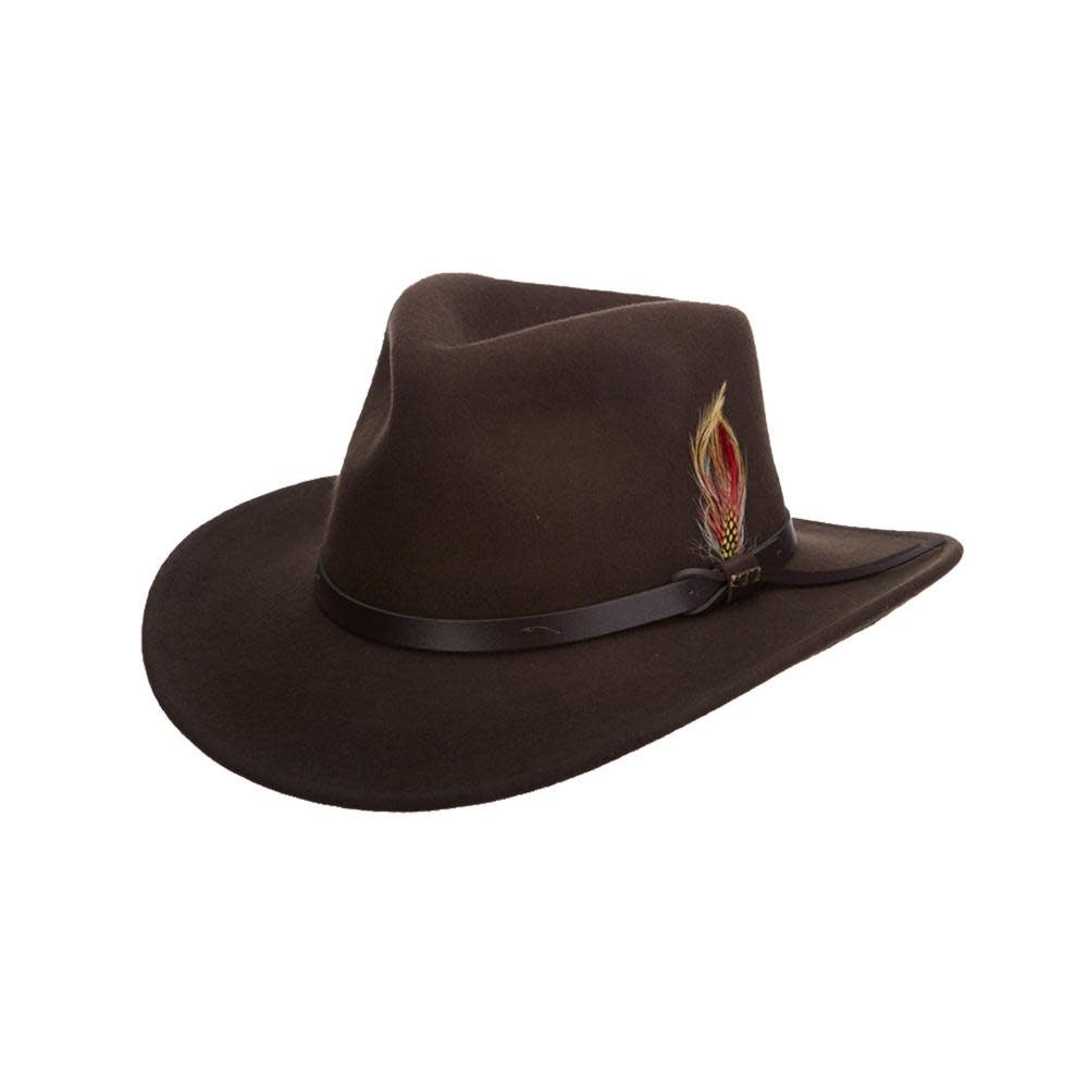 Scala Dakota Crushable Wool Felt Outback Hat