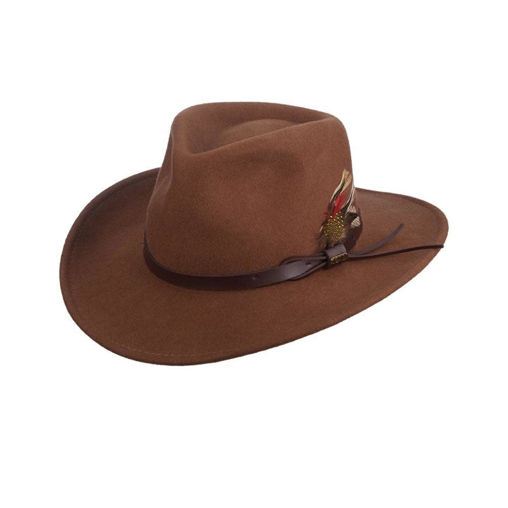 Scala Dakota Crushable Wool Felt Outback Hat