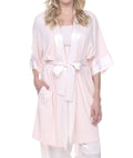 PJ Harlow Shala Satin Trim Robe With Pockets