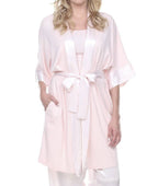 PJ Harlow Shala Satin Trim Robe With Pockets