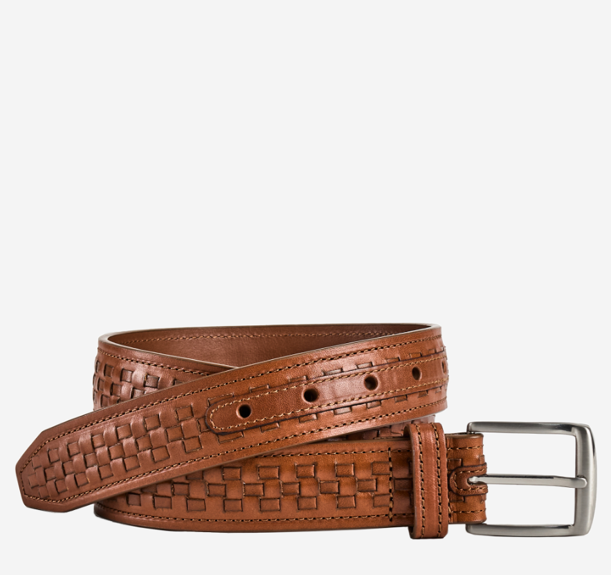 Johnston & Murphy Woven Center Laced Belt