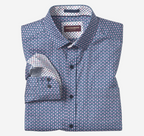 Johnston & Murphy Long Sleeve Printed Cotton Shirt