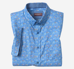 Johnston & Murphy Short Sleeve Printed Cotton Shirt