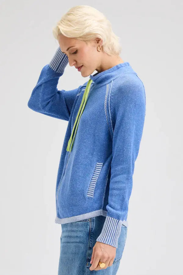 Zaket & Plover Two-Tone Zip Up