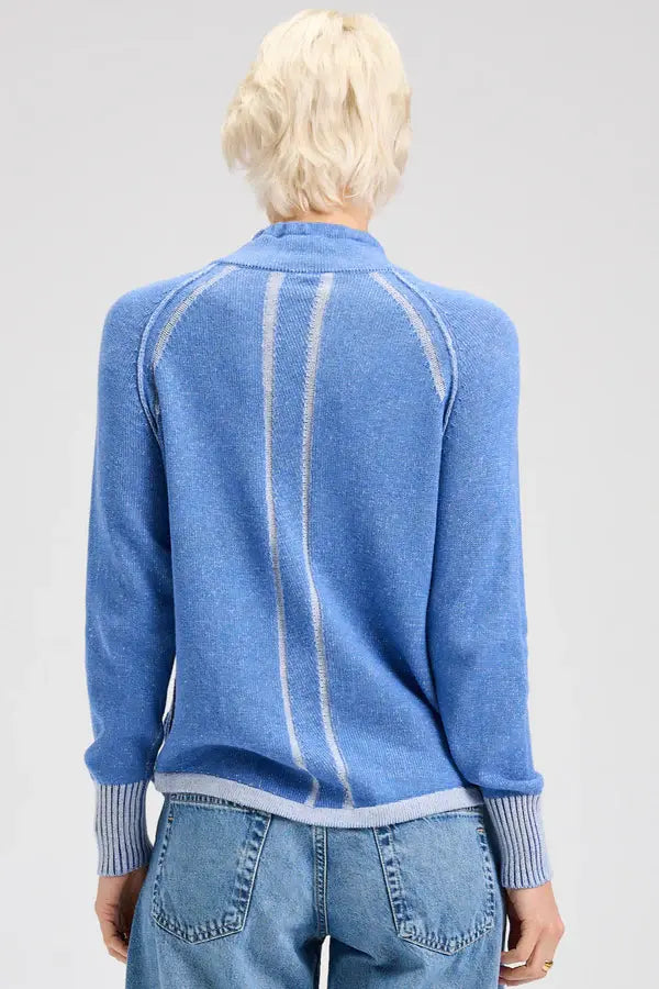 Zaket & Plover Two-Tone Zip Up