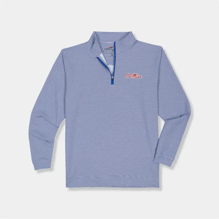 GenTeal Ole Miss Pinstripe Performance Quarter-Zip