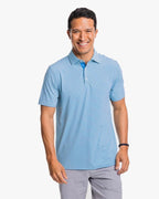 Southern Tide Brrr-eeze Shores Stripe Performance Polo Shirt