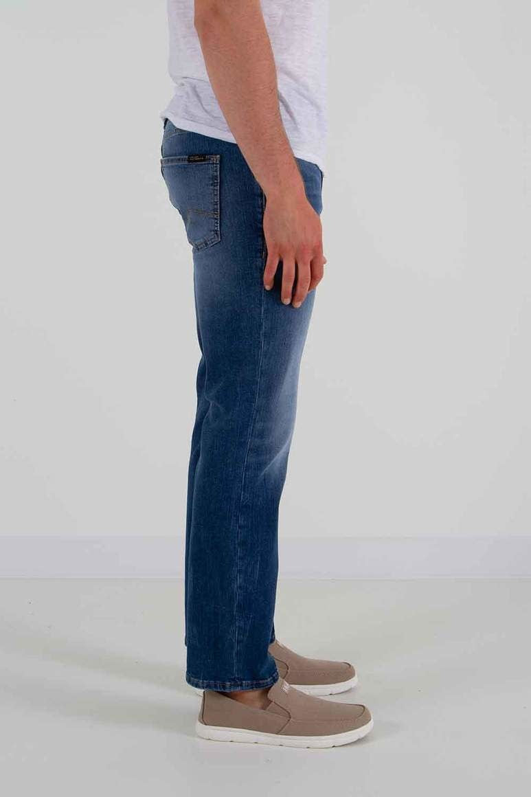 Silver Athletic Fit Tapered Leg Jeans