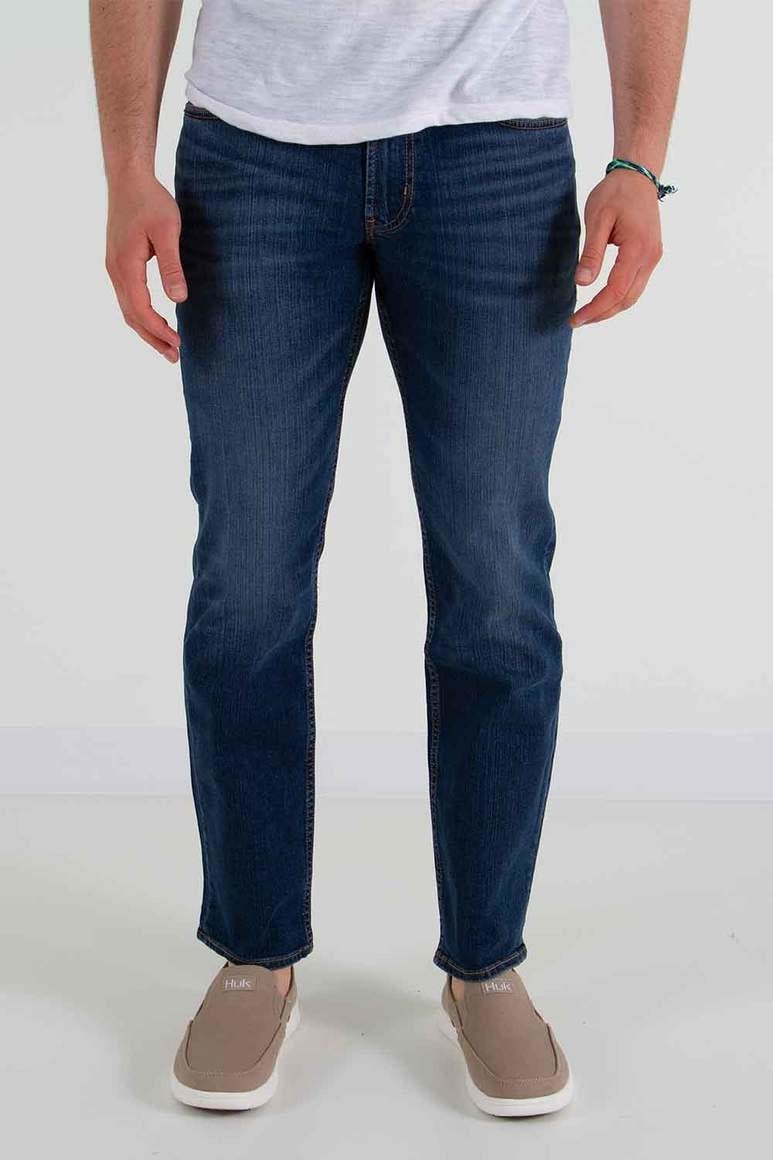Silver Slim Fit Tapered Leg Jeans