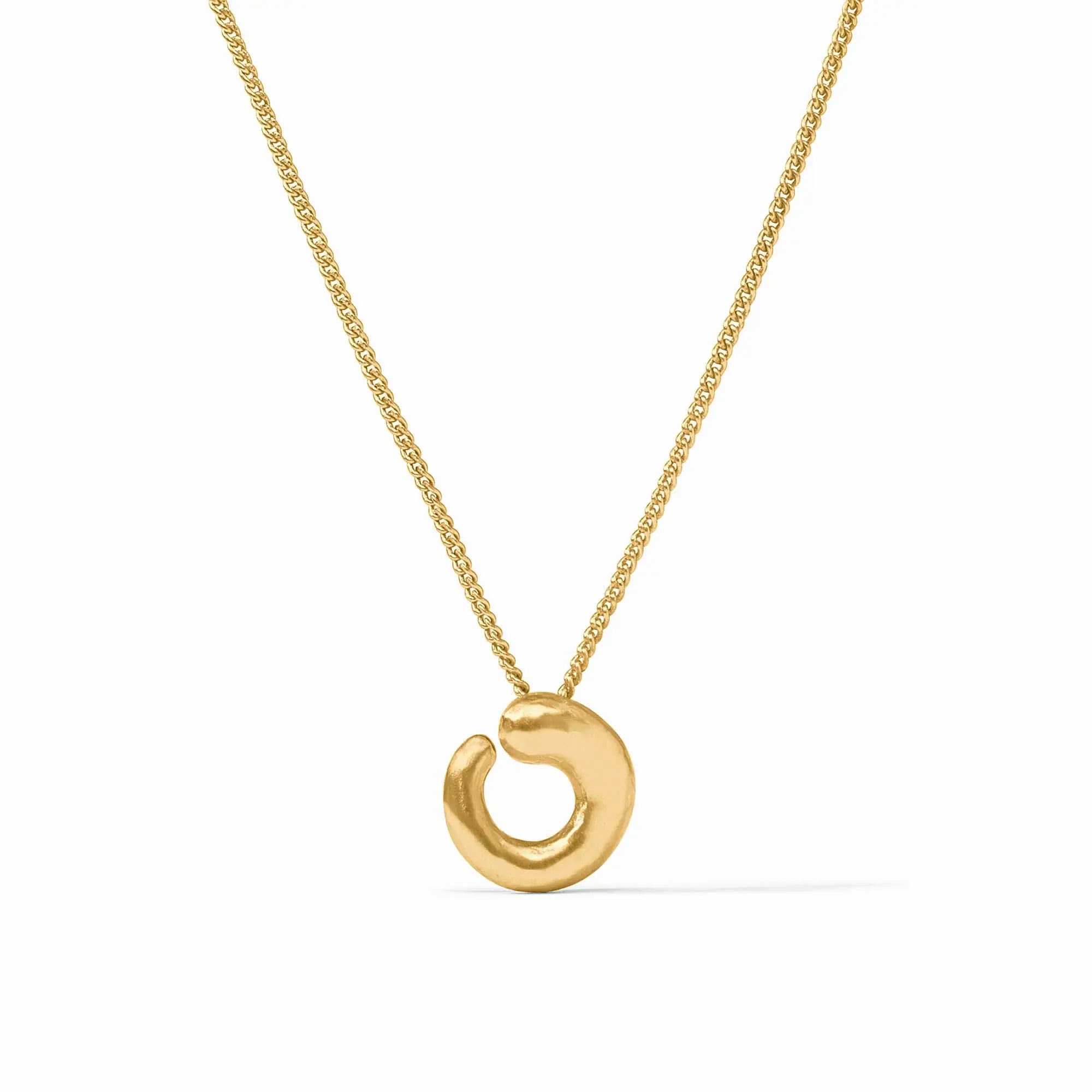 Julie Vos Solara Spiral Delicate Necklace