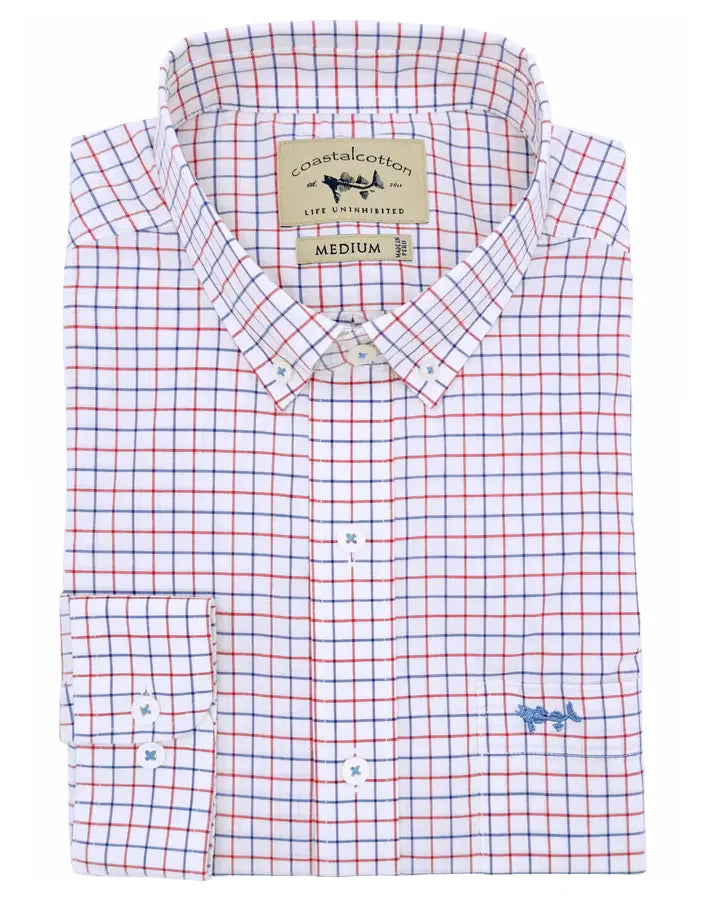 Coastal Cotton L/S Cotton Spandex Sport Shirt