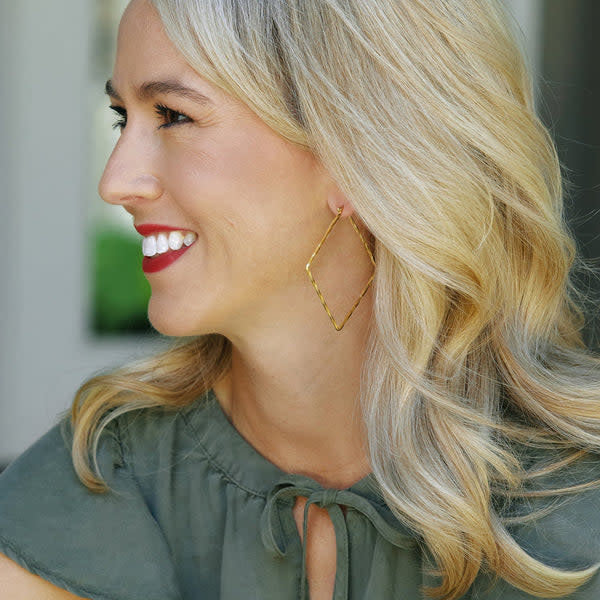 Susan Shaw Square Hoop Earrings