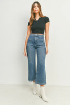 Just Black Sailor Pocket Wide Leg Jeans