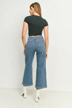 Just Black Sailor Pocket Wide Leg Jeans
