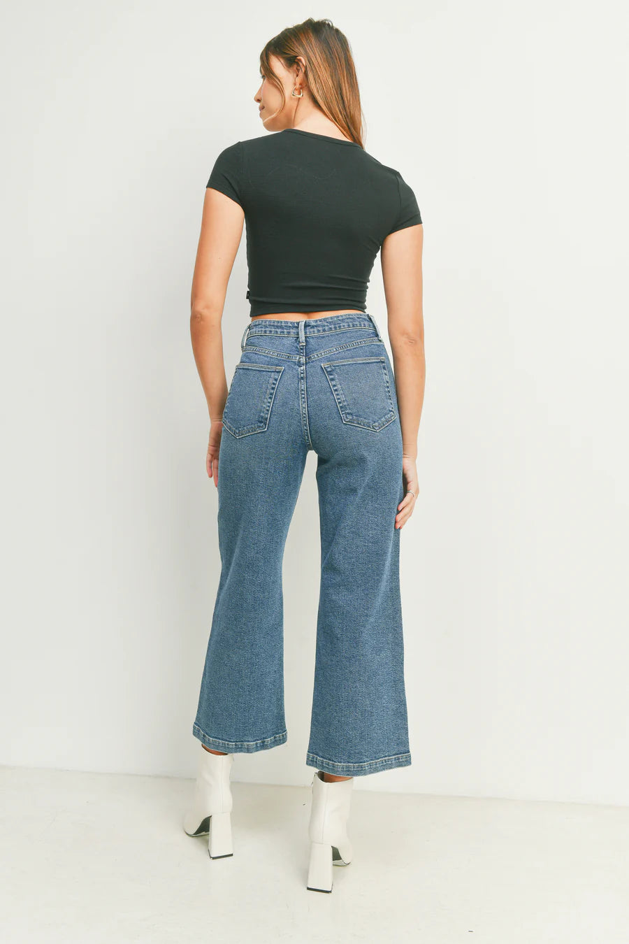 Just Black Sailor Pocket Wide Leg Jeans