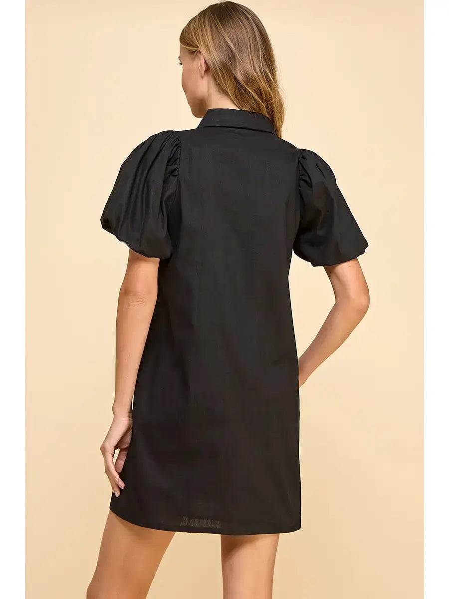 TCEC Button Down Shift Dress