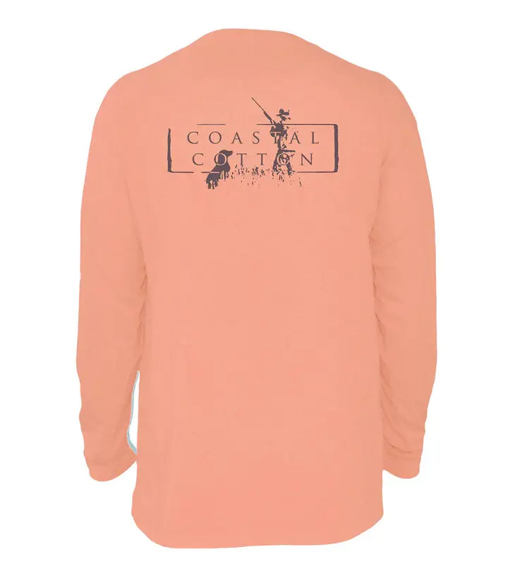 Coastal Cotton L/S On The Hunt Pima Cotton Pocket Tee
