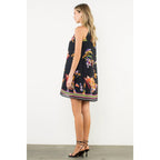 THML Sleeveless Floral Halter Dress