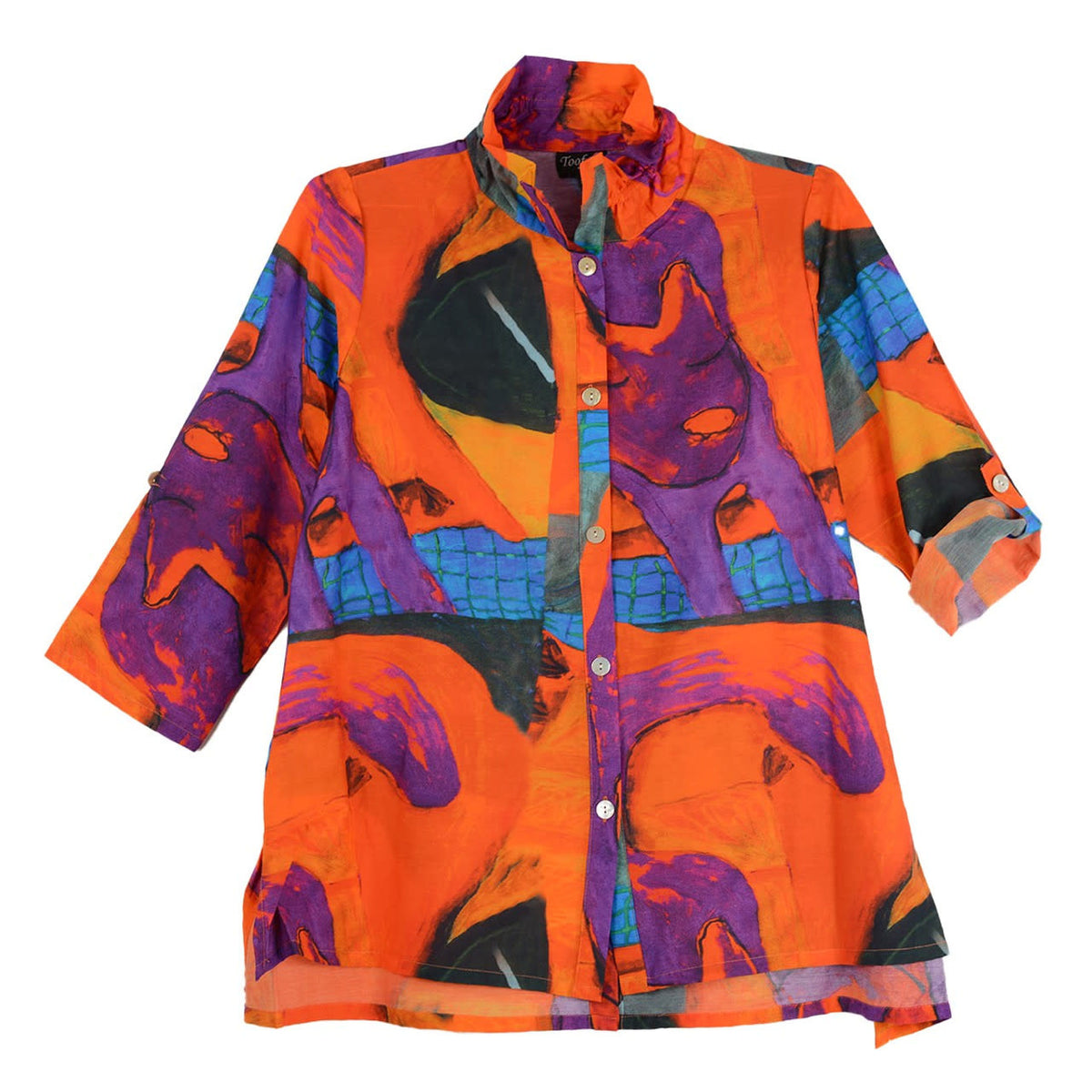 Toofan Wire Collar Printed Button Down Shirt