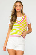 THML Multi Pattern Knit Vest