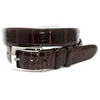 Torino - Genuine American Alligator Belt - Brown, Size 38