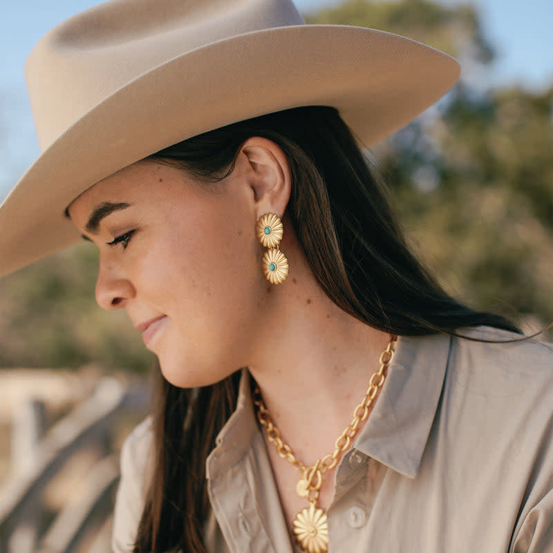 Susan Shaw Connie Double Stack Earrings