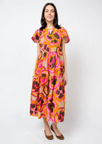 Uncle Frank Bold Floral Midi Dress