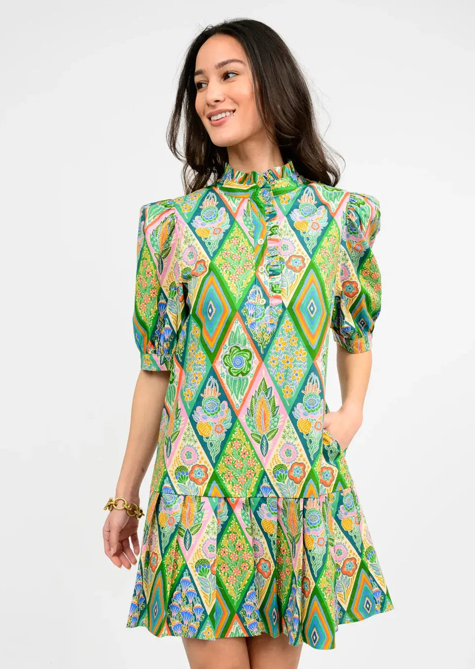 Uncle Frank Pleated Hem Dress