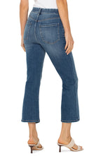 Liverpool The Gia Glider® Crop Flare W/ Exposed Button