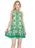 Joy Joy High Neck Trim Dress