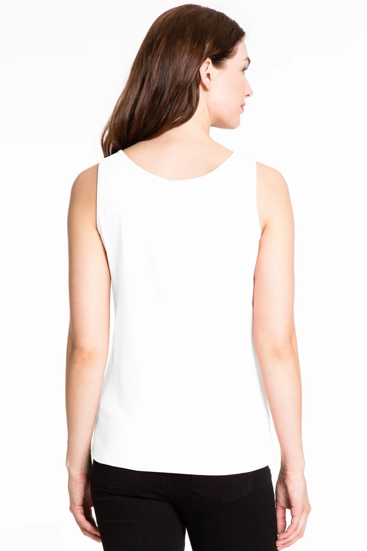 Multiples Double Scoop Neck Tank Top