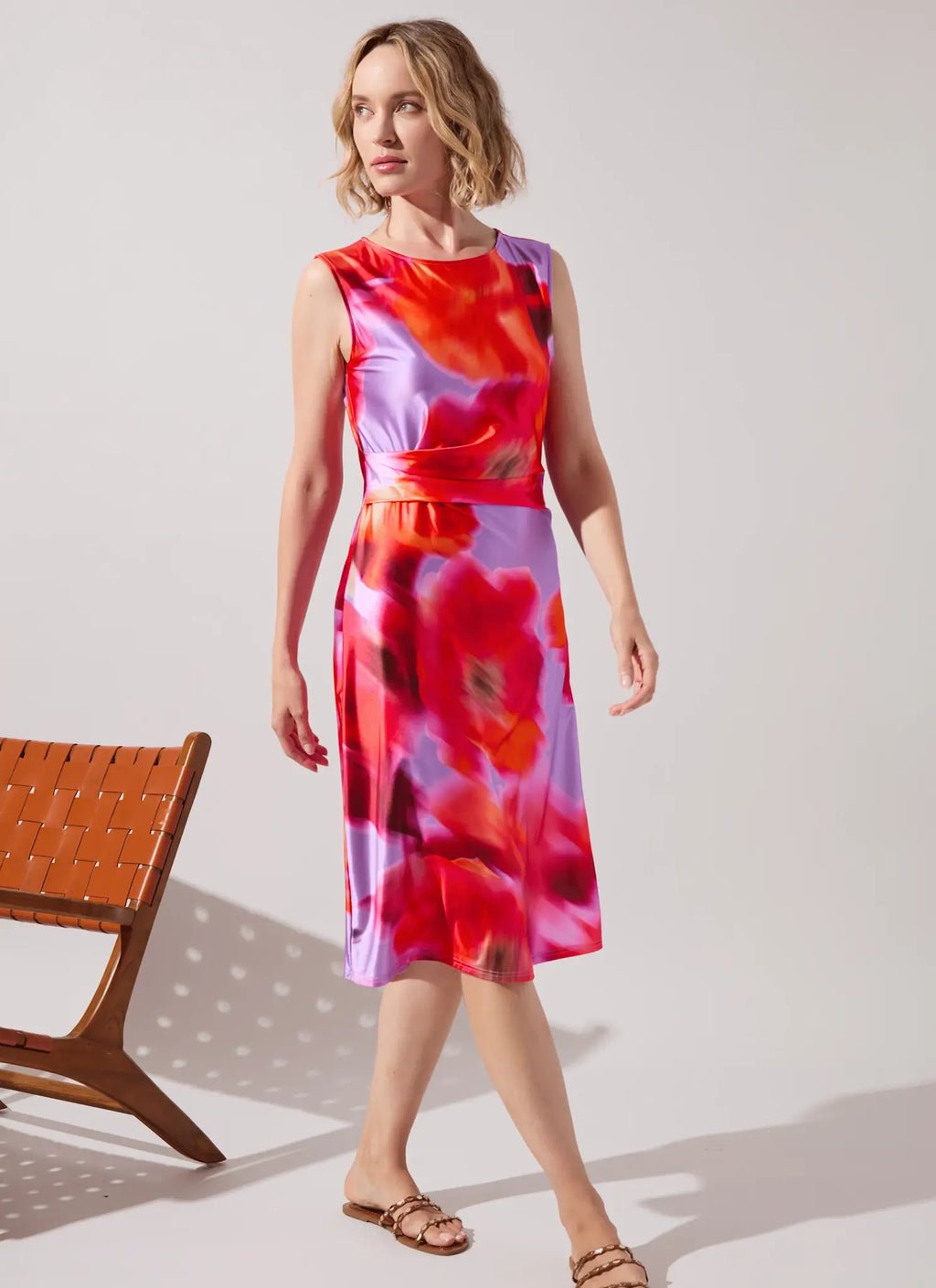 Lysse Raquel Side Draped Printed Dress