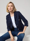 Lyssé Veronica Ponte Crop Blazer