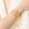 Julie Vos Gold Wave Bangle
