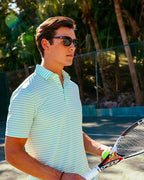 Southern Tide Brrr Waypoint Stripe Performance Polo