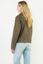 THML Mixed Media Suede Jacket