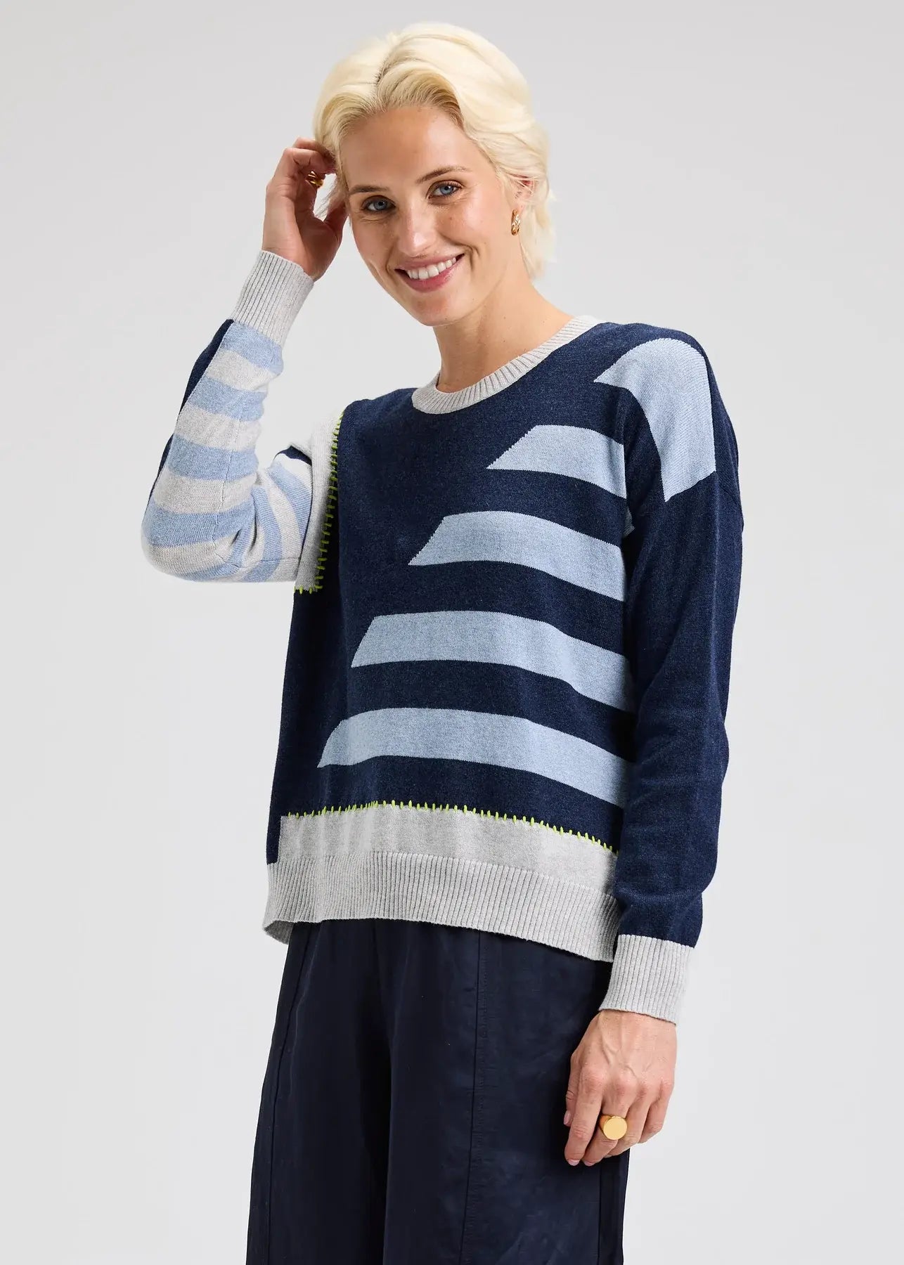 Zaket & Plover Handwork Stripe Sweater